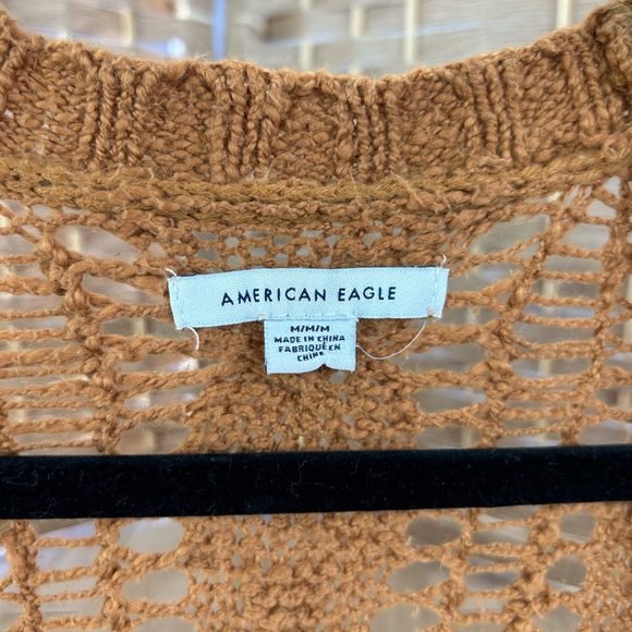 American Eagle Brown Cable Knit Duster Cardigan- Size Medium - Picture 3 of 7